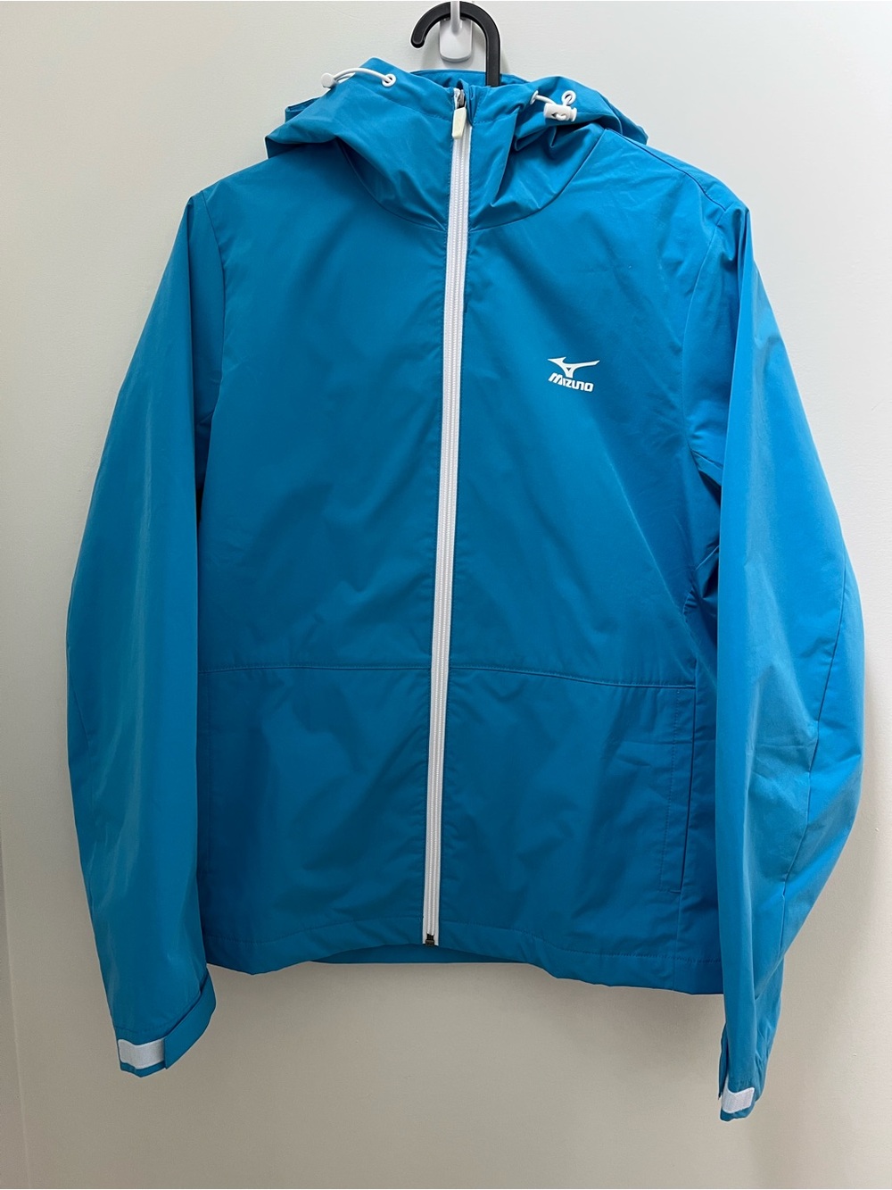 Mizuno Bright Teal Hooded Windbreaker Jacket